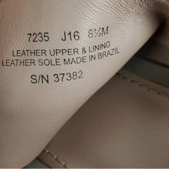 Tory Burch Leather Suede Cork Wedge Sandals Gray size 8.5M Comfort Preppy - Picture 8 of 16